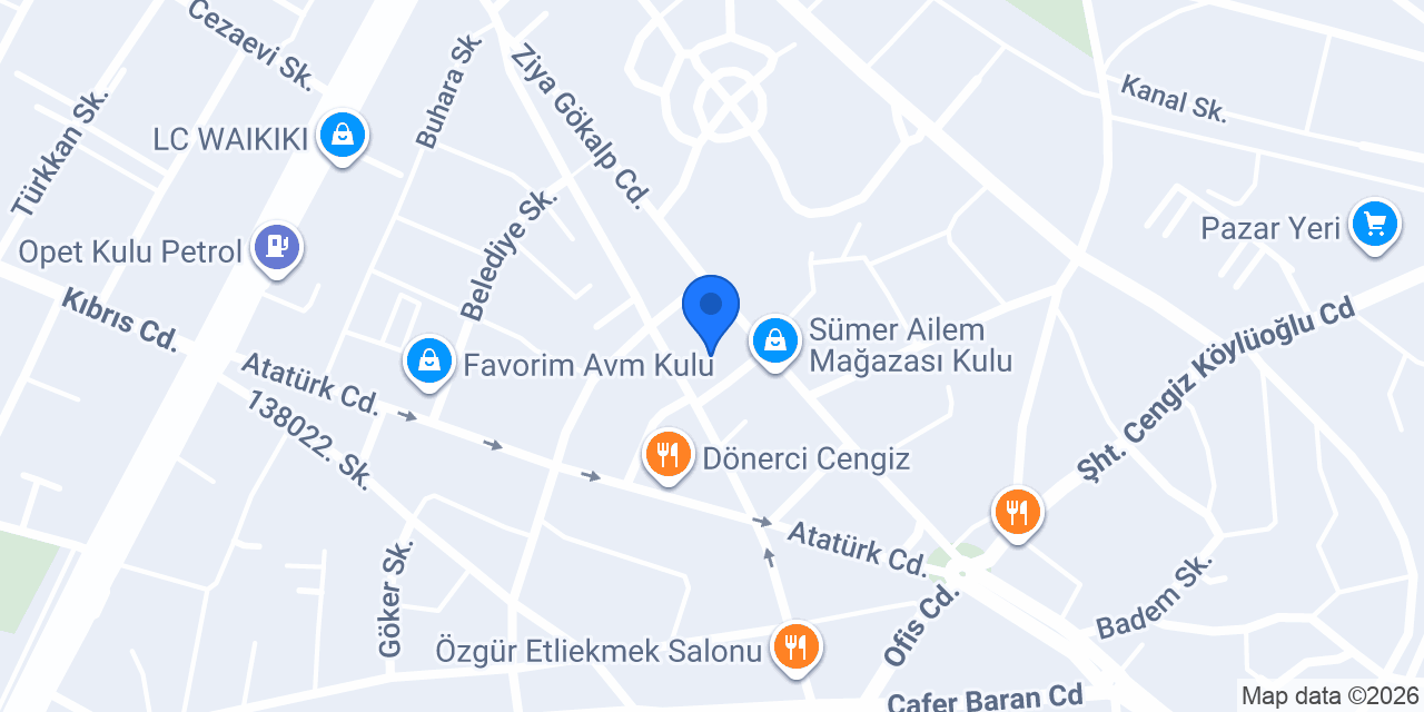 Çetin Erkek Kuaför konumu