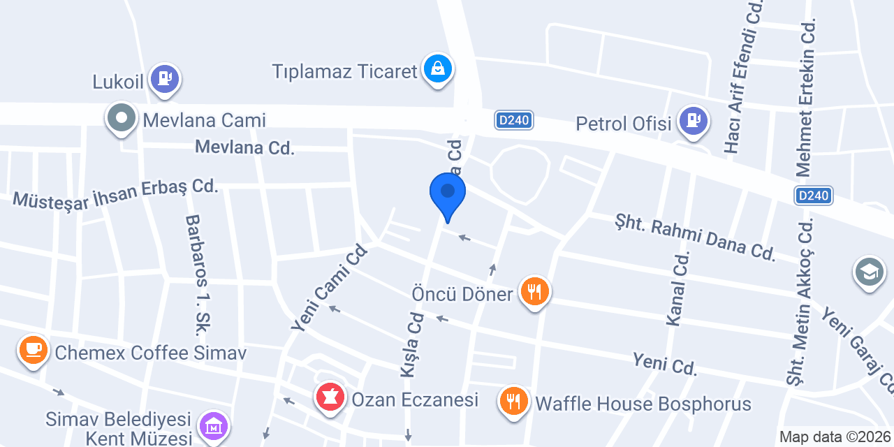 Aras Kargo Simav Şubesi konumu
