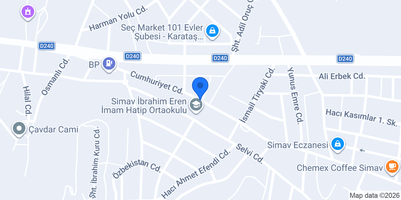 Simge Kitap - Kırtasiye konumu