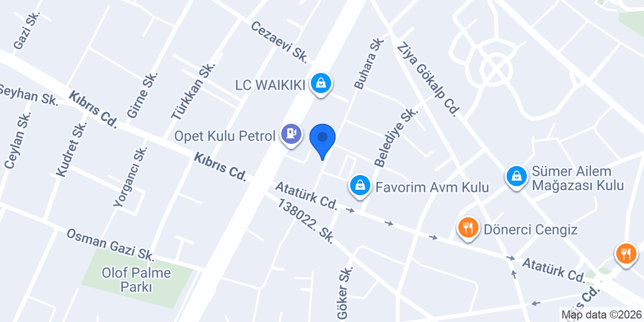 G&G Bayan Butik konumu