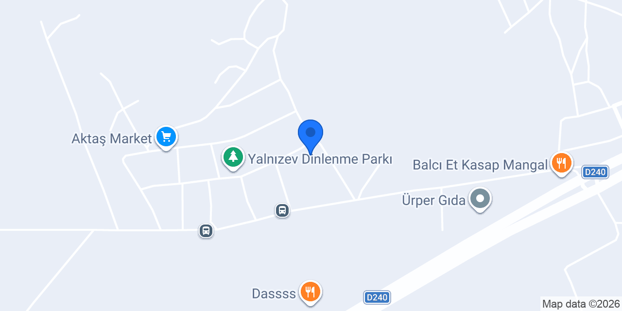 Yalnızev İlkokulu konumu