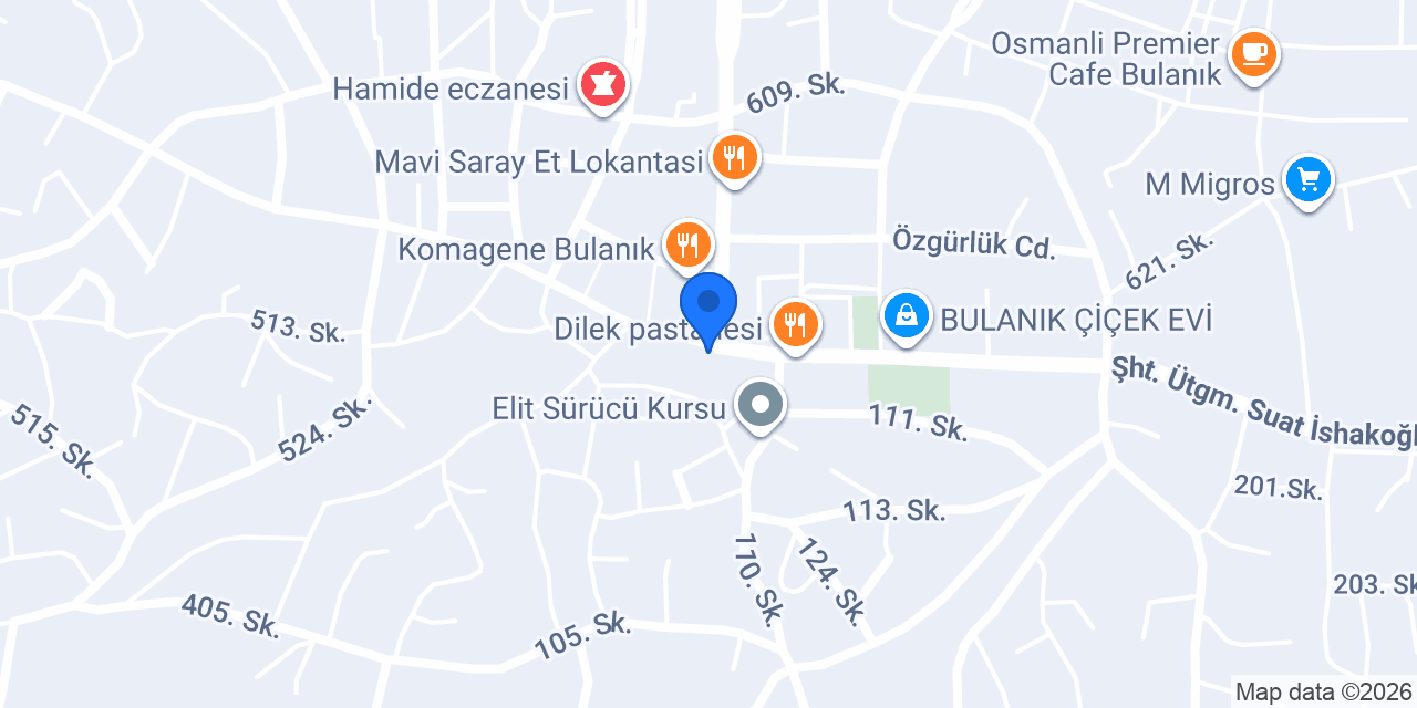 Bulanık Taksi konumu