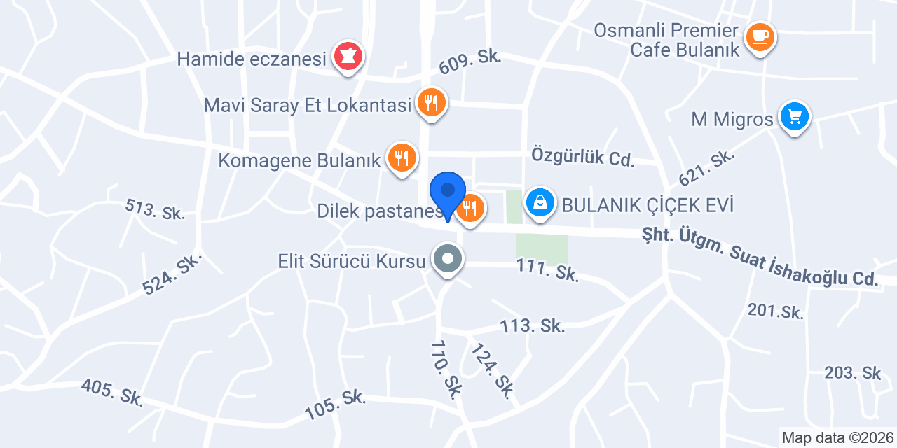 Bulanık Çiçek Dünyası konumu