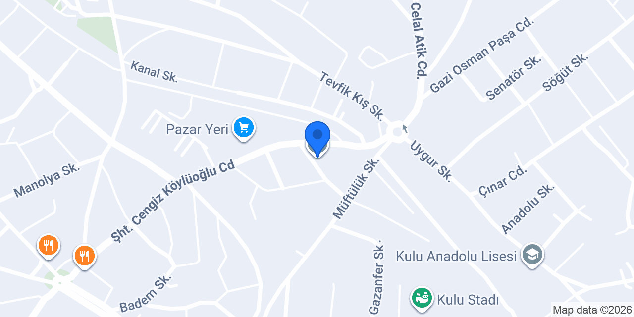 KULU MESLEKİ EĞİTİM MERKEZİ konumu