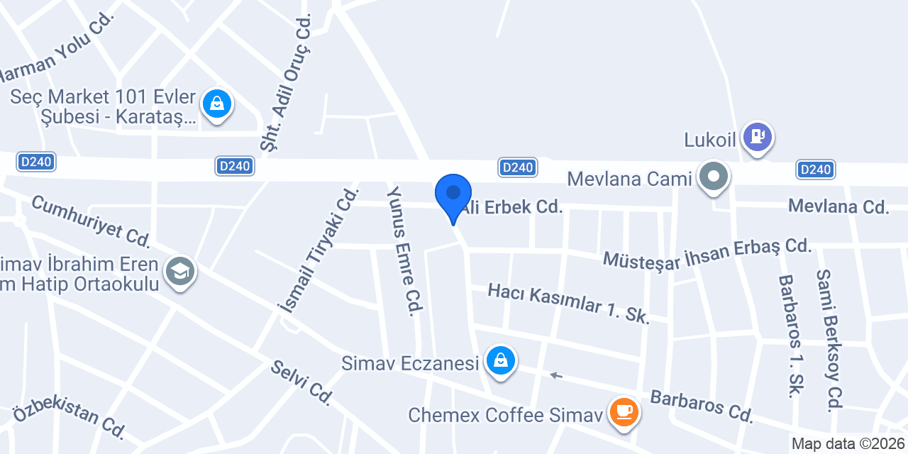 Erbek Kereste Fabr. konumu