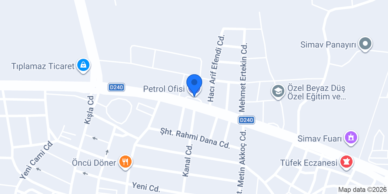 Petrol Ofisi konumu