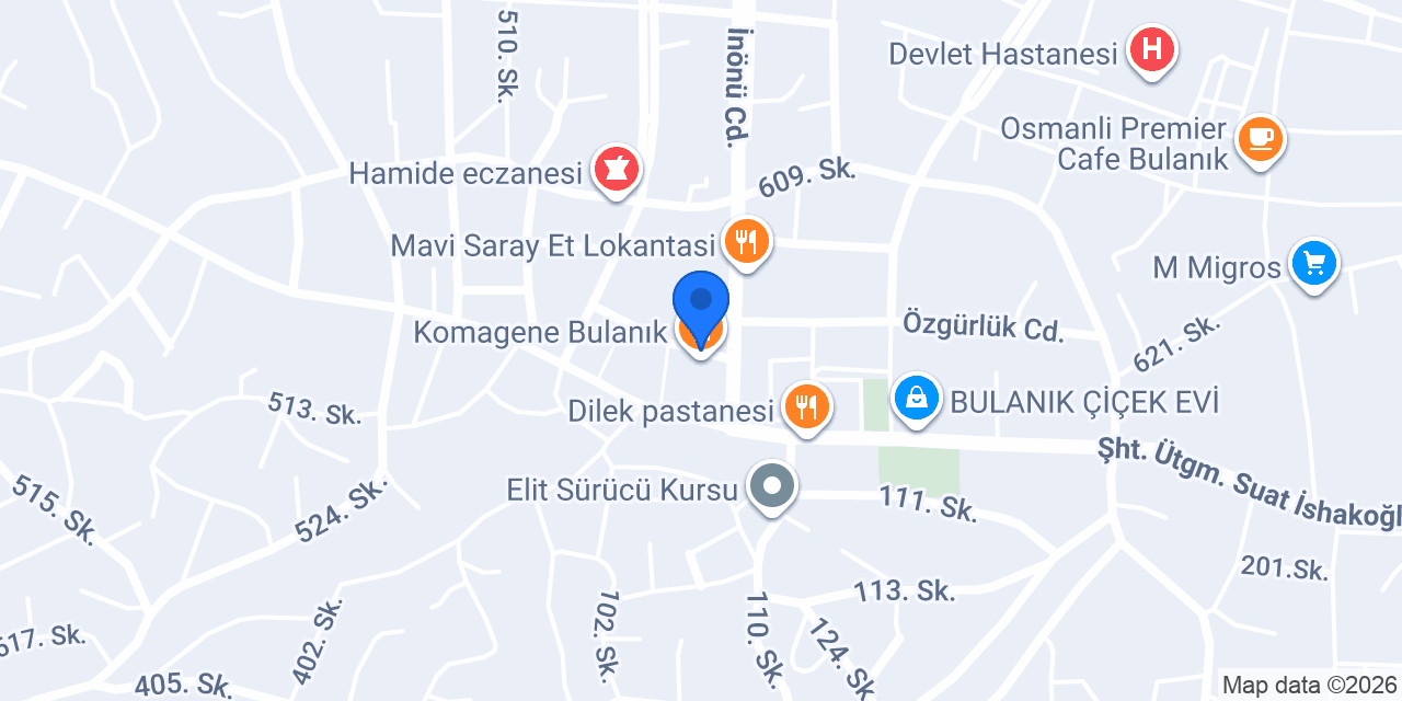Komagene Bulanık konumu