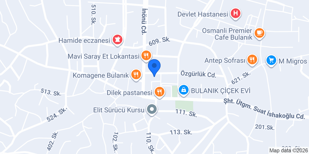 BULANIK EMLAK konumu