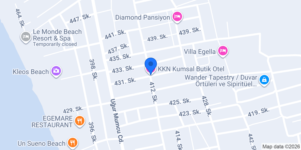 KKN Kumsal Butik Otel konumu