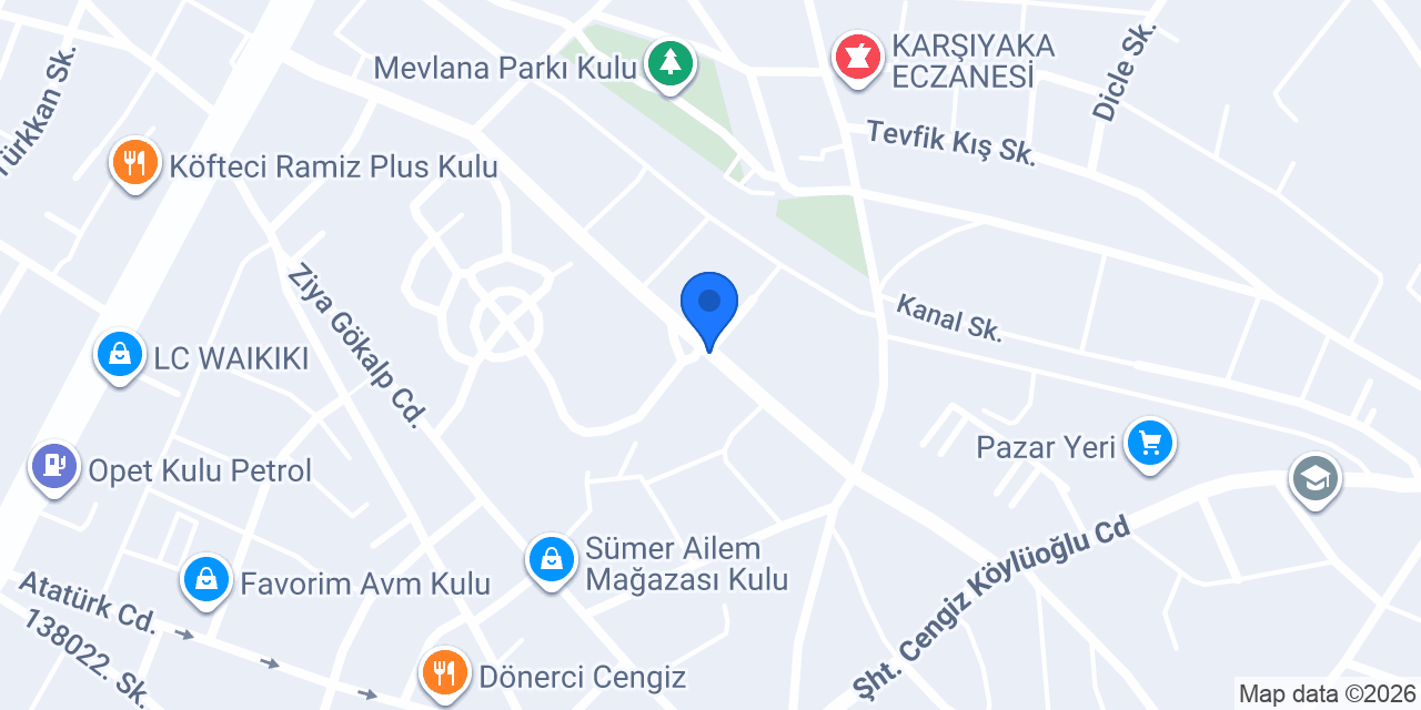 Kulu İlçe Halk Kütüphanesi konumu