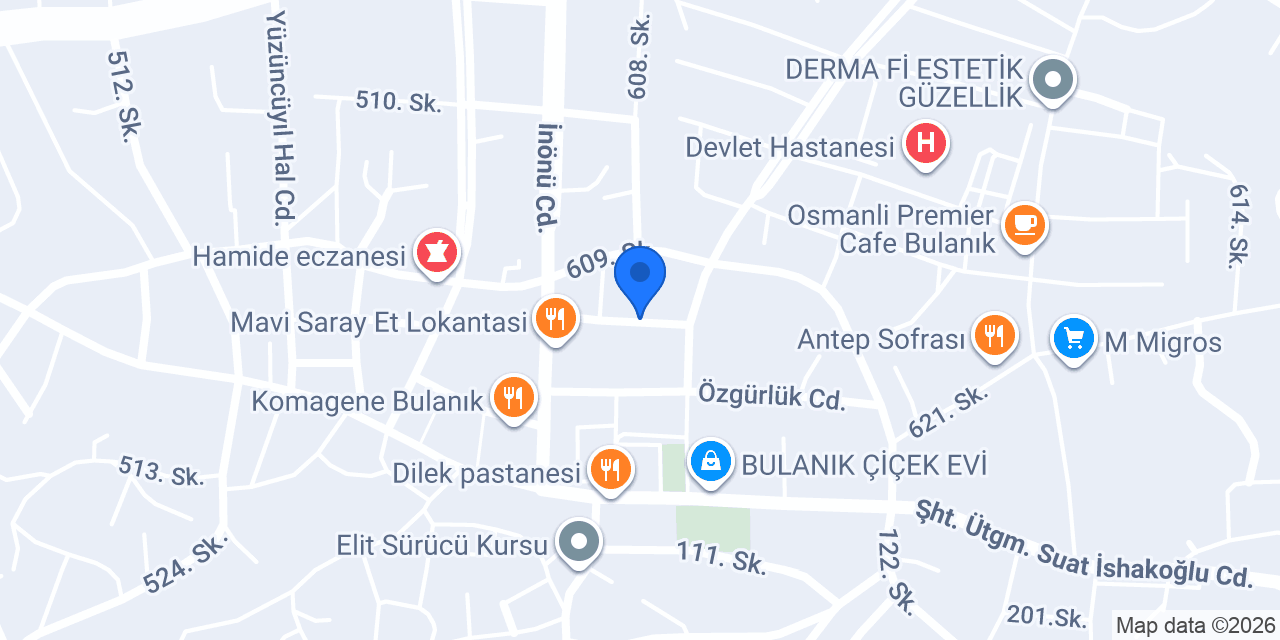 Uğur Otel konumu