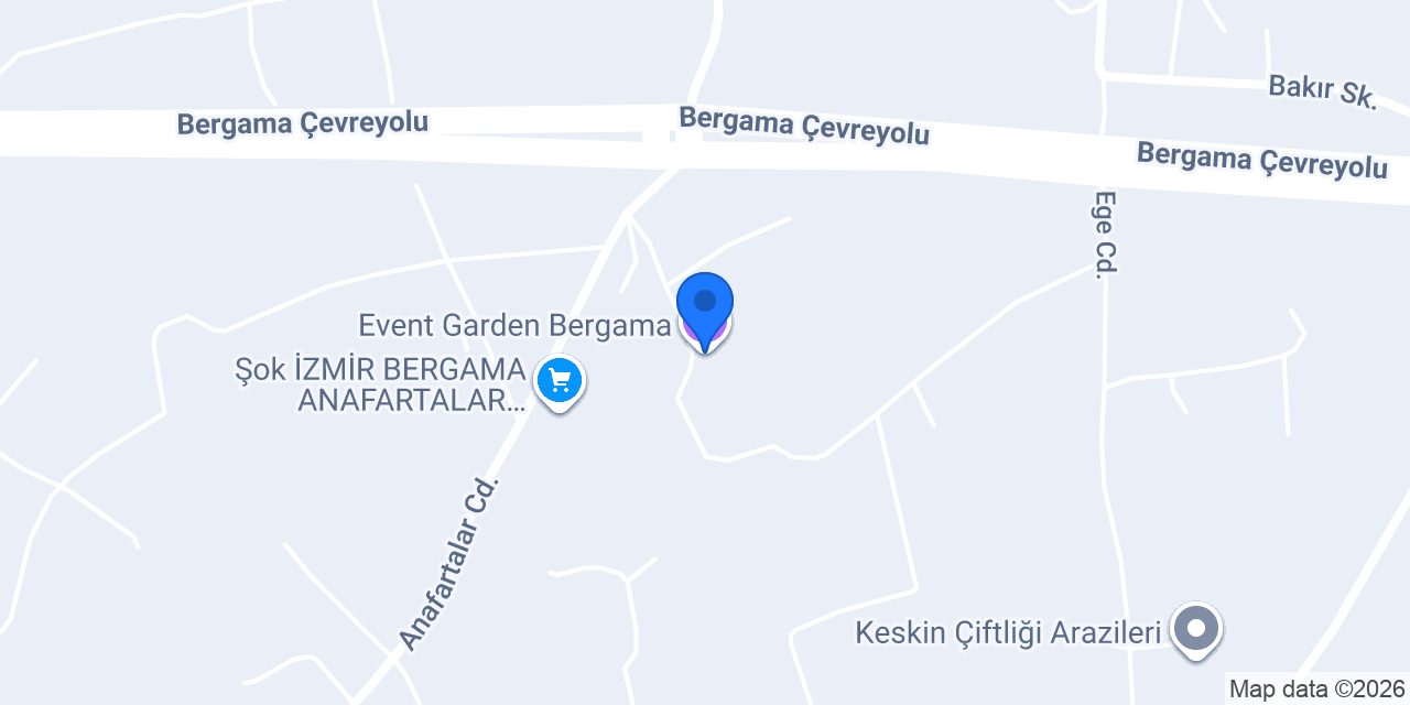 Event Garden Bergama konumu