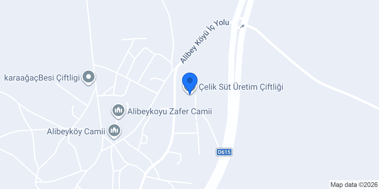 Çelik Süt Üretim Çiftliği konumu