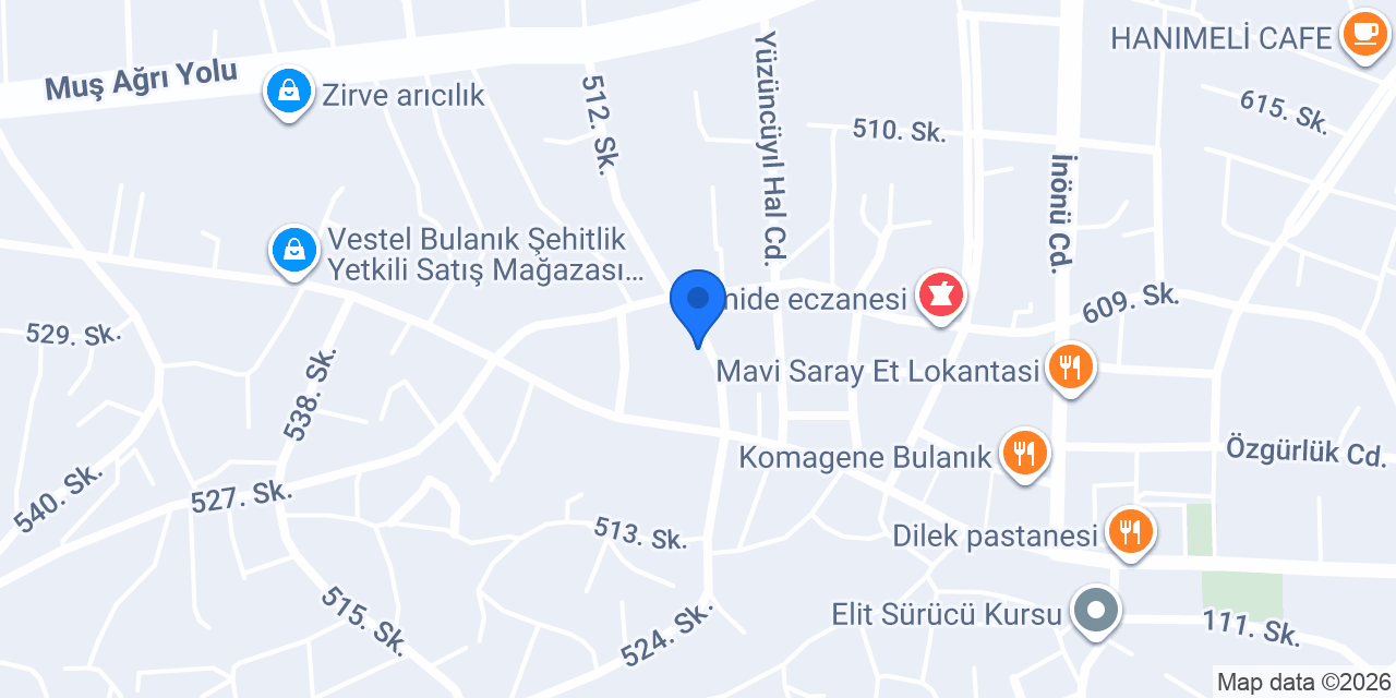 Dilek Yemek Fabrikasi konumu