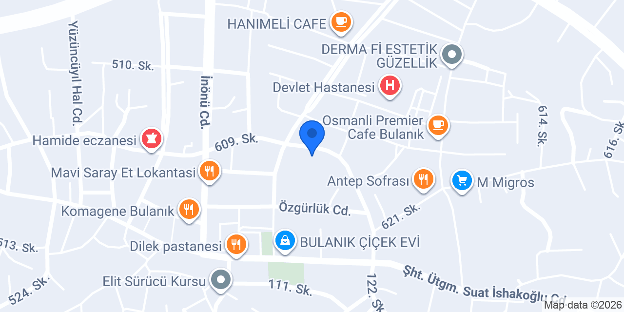 Gazi İlkokulu konumu