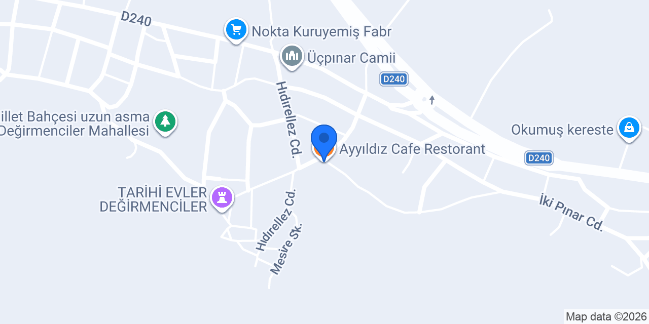 Ayyıldız Cafe Restorant konumu