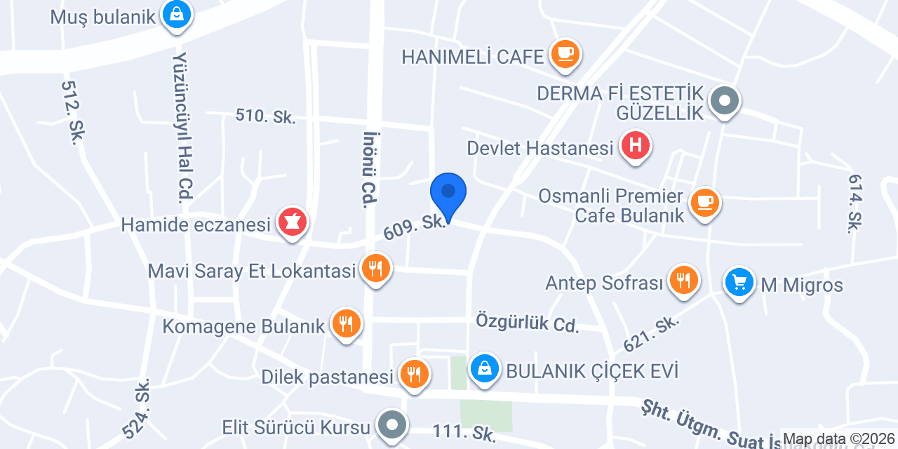HARUN İNCİ VETERİNER KLİNİĞİ konumu