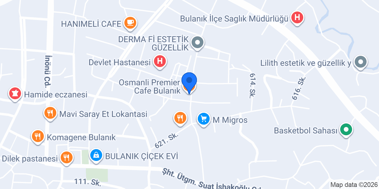 Osmanli Premier Cafe Bulanık konumu