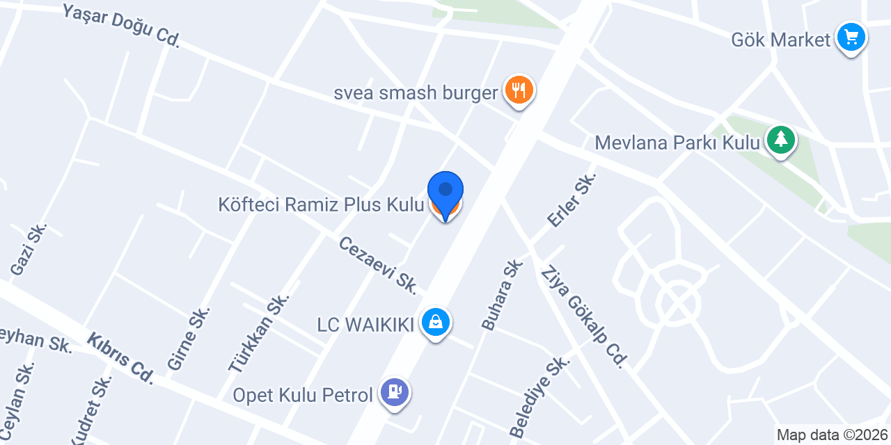 Köfteci Ramiz Plus Kulu konumu