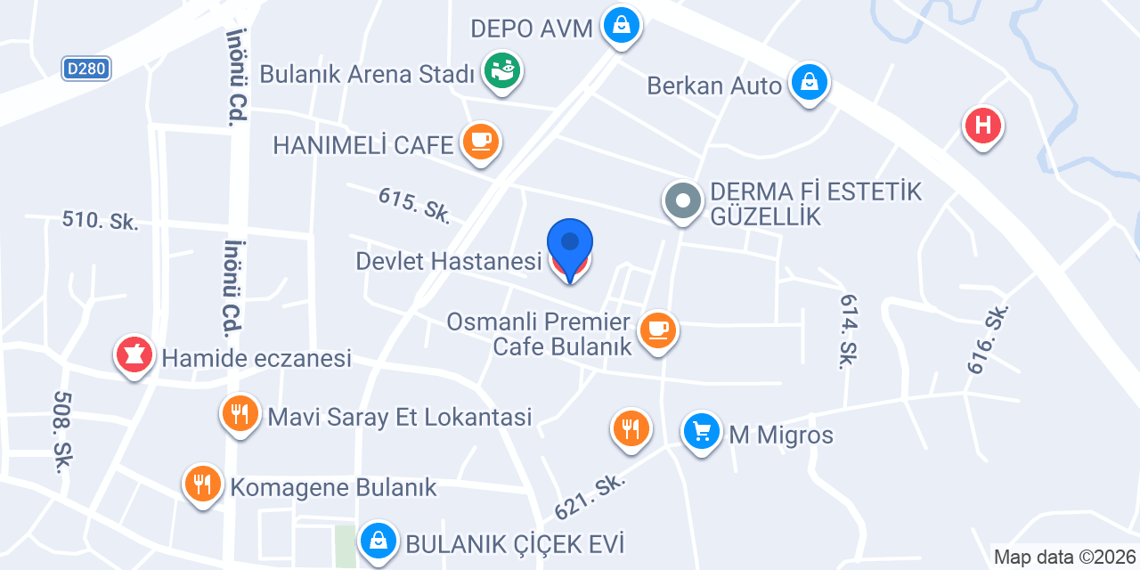 Devlet Hastanesi konumu