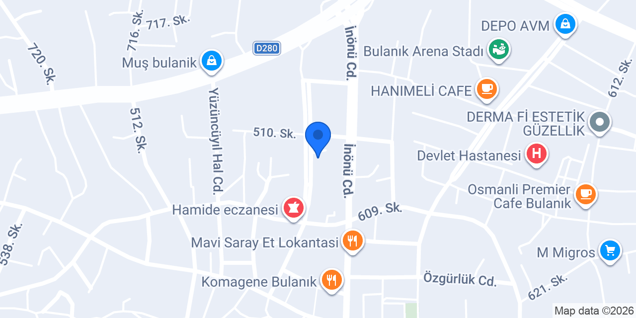 TURUNÇLAR RENT A CAR konumu