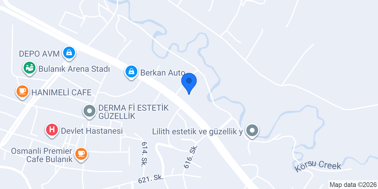 Bulanık İlçe Saglık Müdürlüğü konumu
