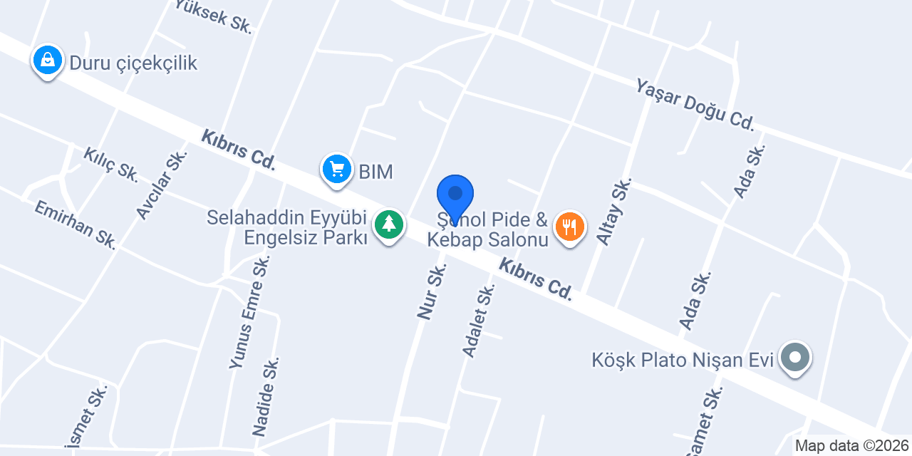 Duru çiçekçilik konumu