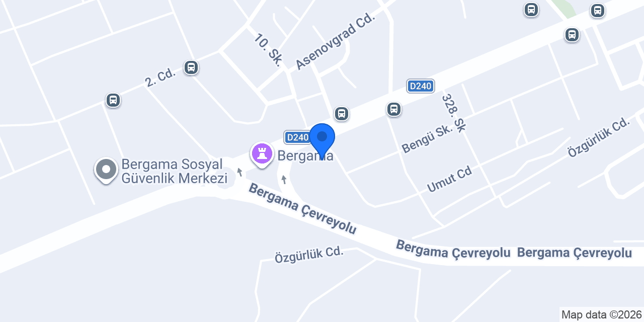 ELİT PANSİYON BERGAMA konumu