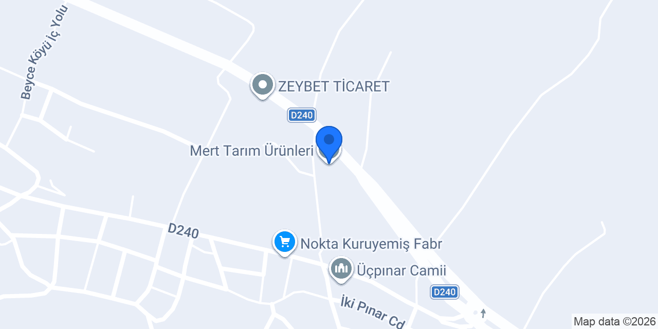 Mert Tarım Ürünleri konumu