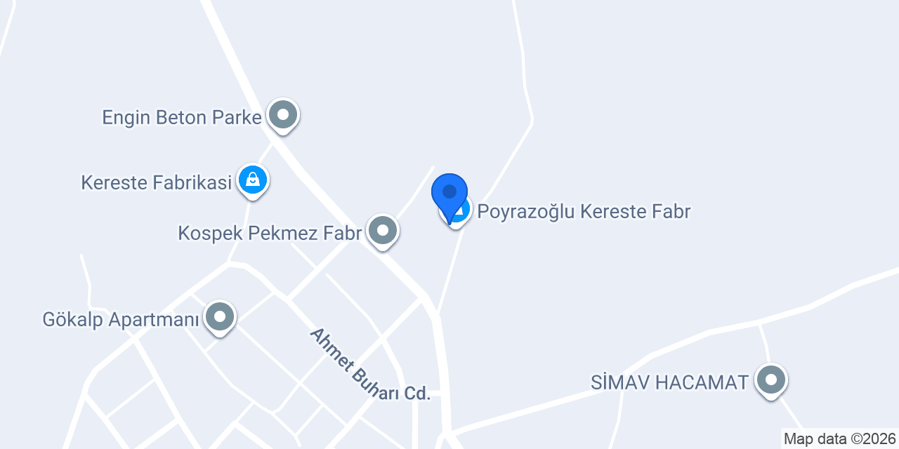 Poyrazoğlu Kereste Fabr. konumu