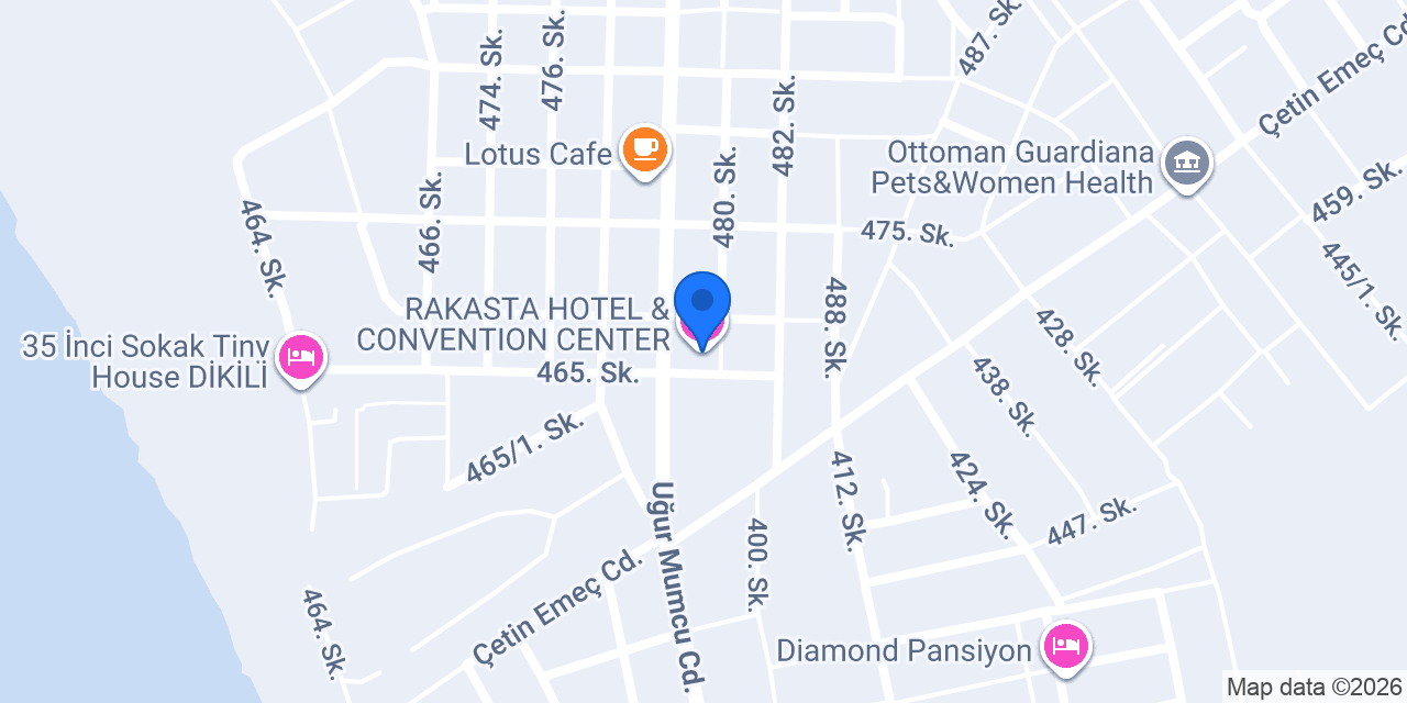 RAKASTA HOTEL & CONVENTION CENTER konumu