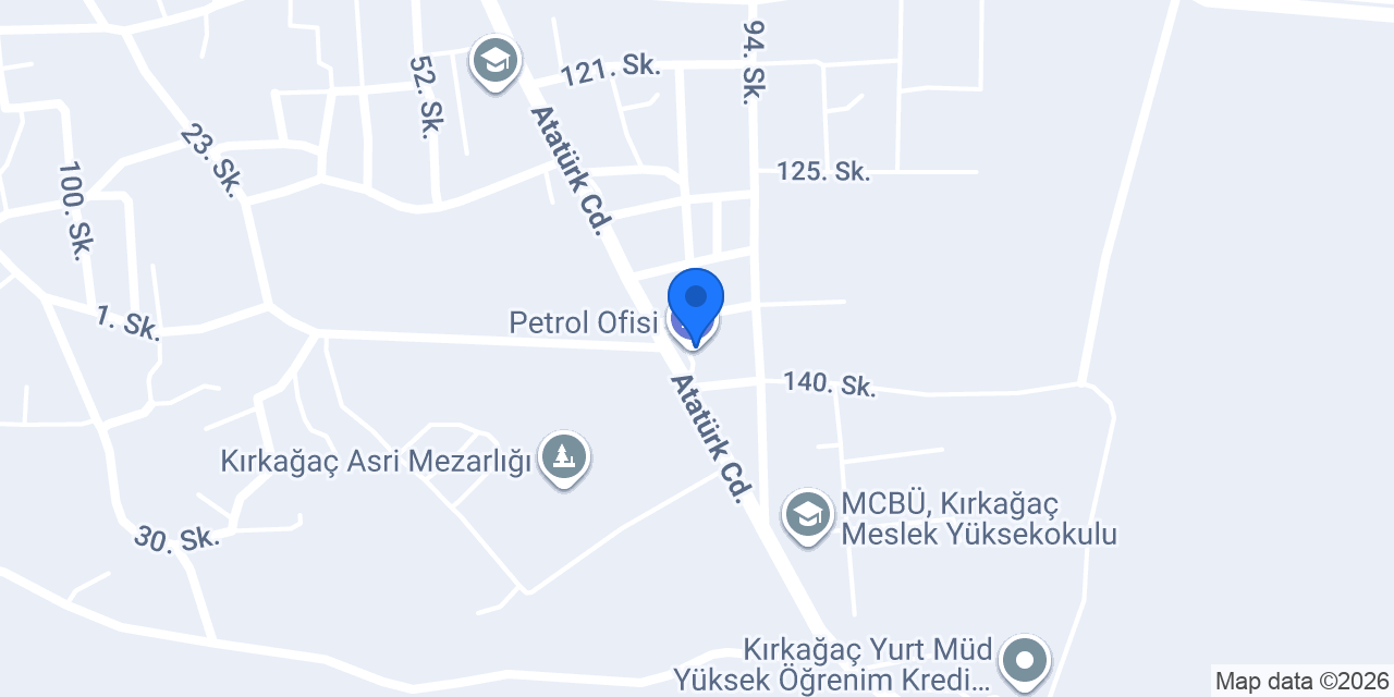 Petrol Ofisi konumu