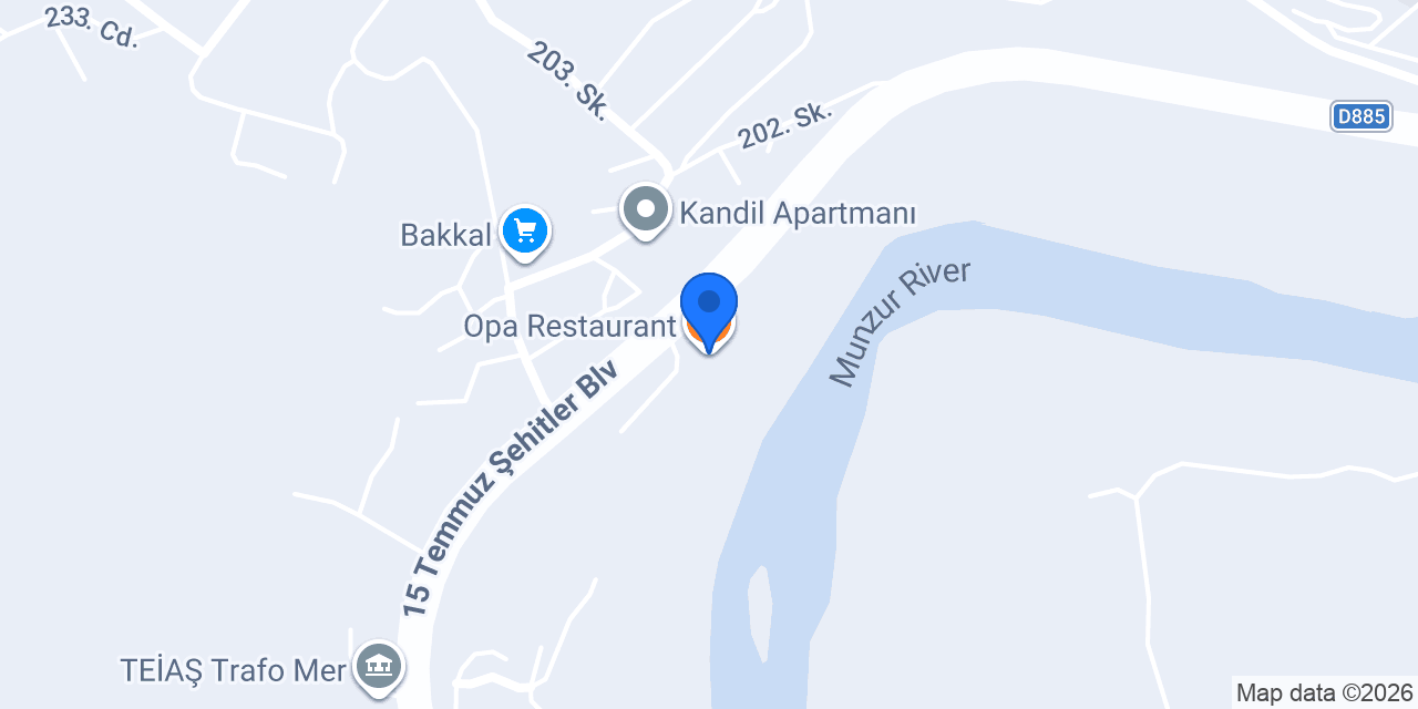 Opa Restaurant konumu