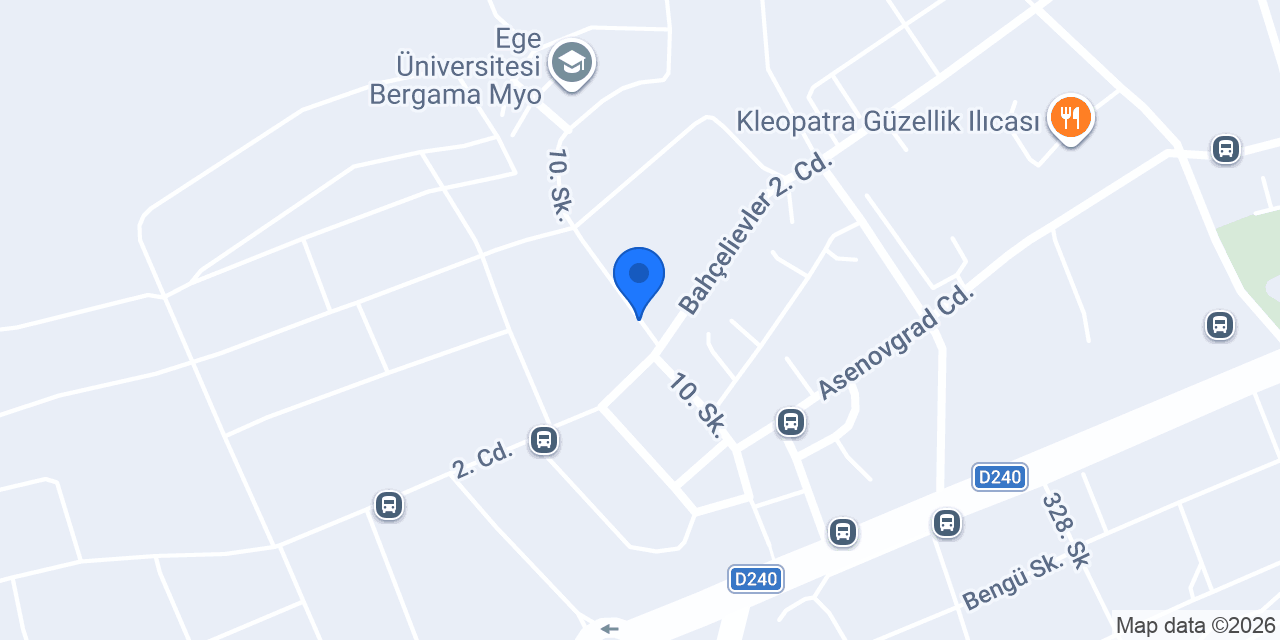 Bergama Güler Taksi konumu