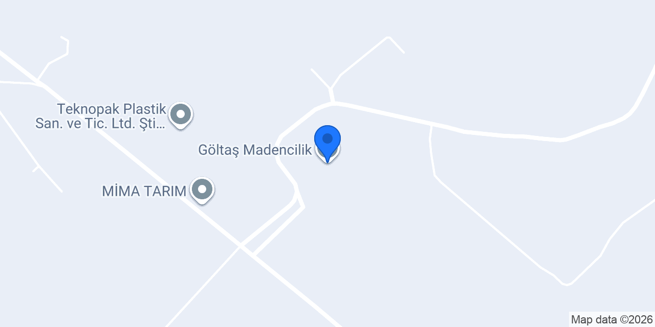 Göltaş Madencilik konumu