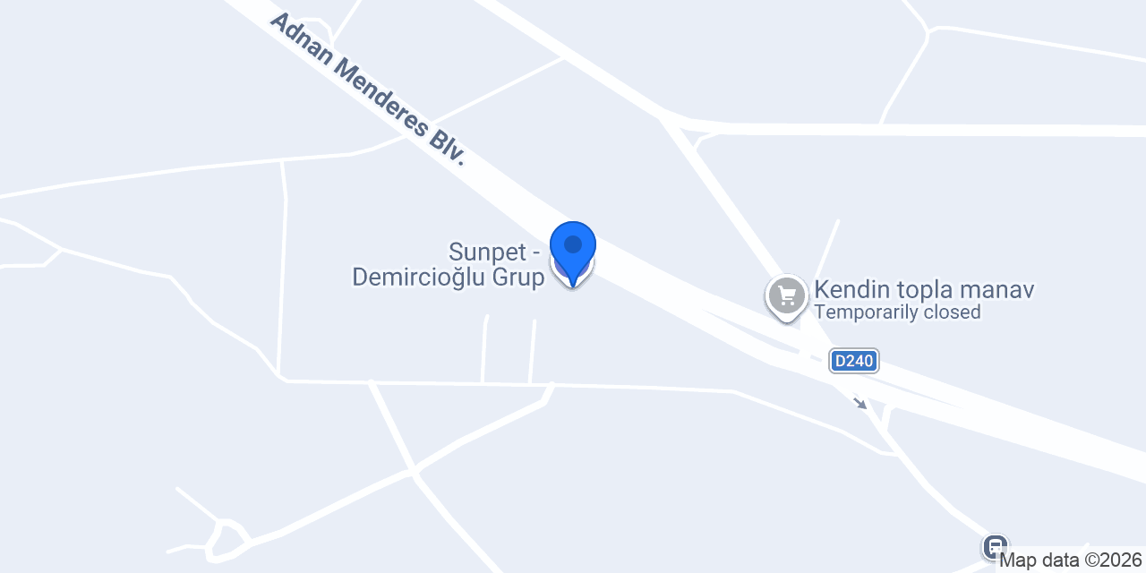 Sunpet - Demircioğlu Grup konumu