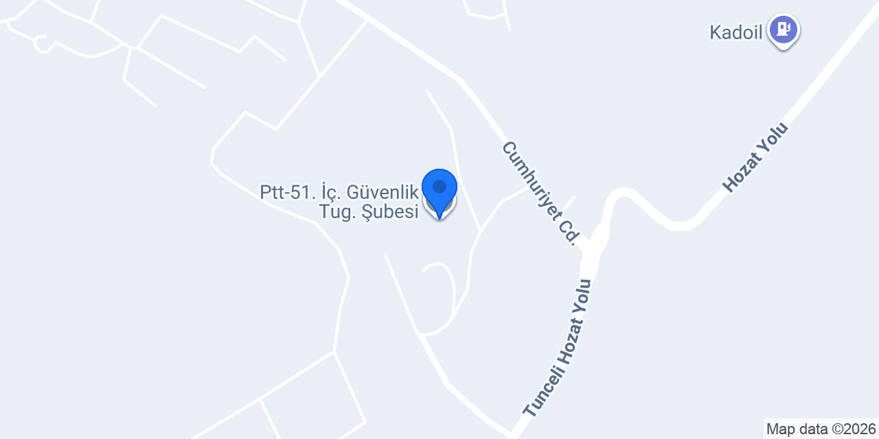 Ptt-51. İç. Güvenlik Tug. Şubesi konumu