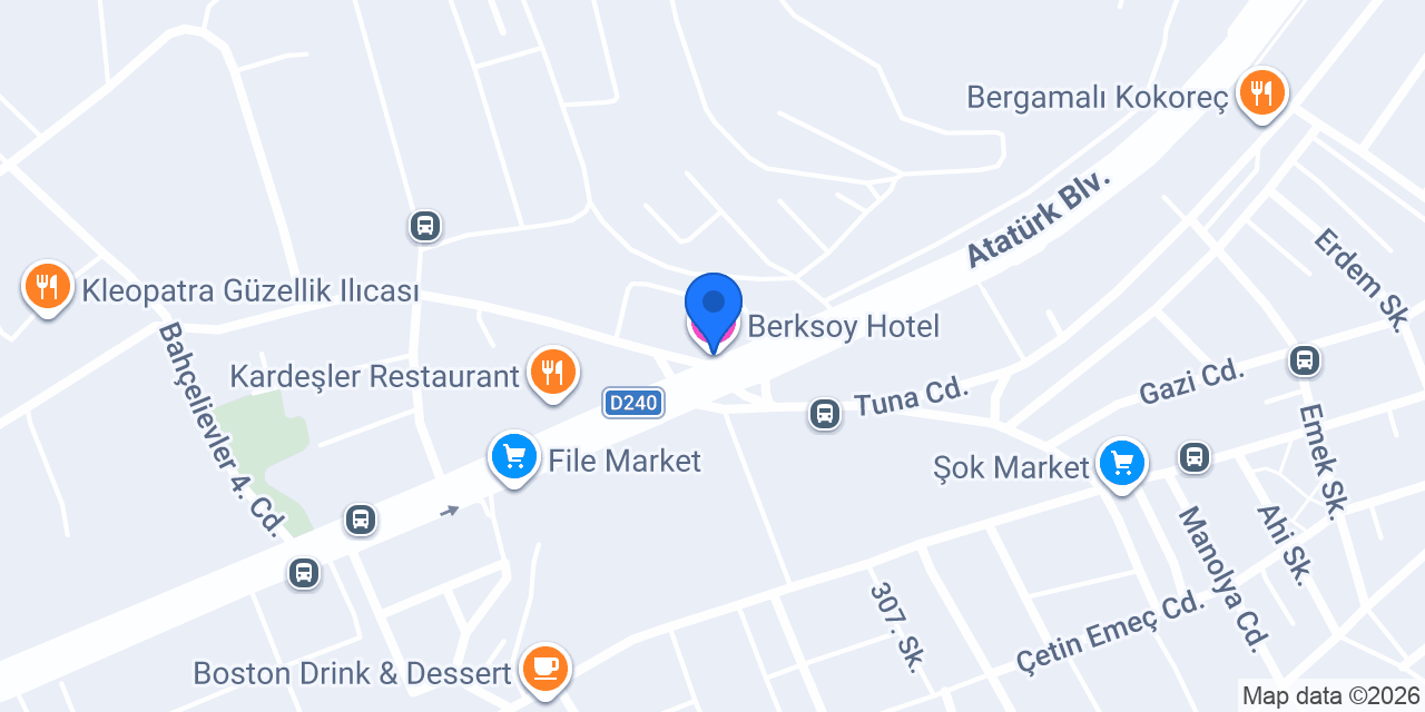 Berksoy Hotel konumu