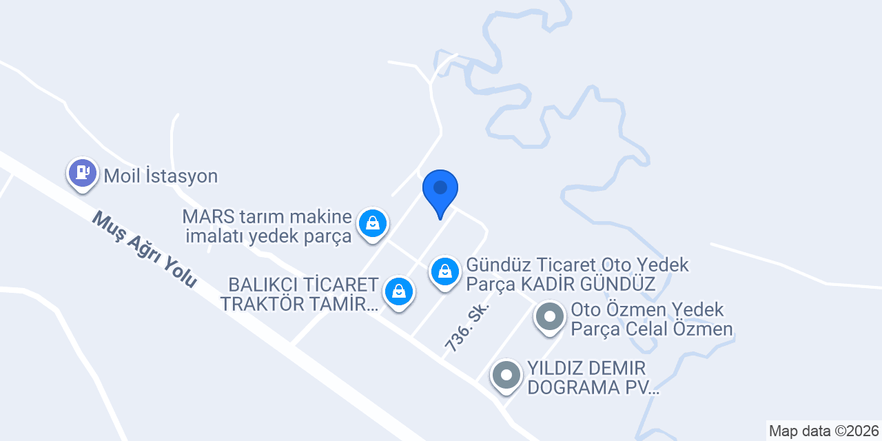 Özkanlar Mobilya konumu