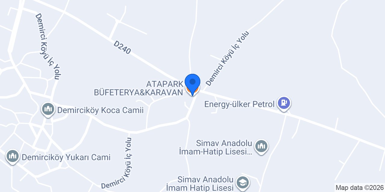 ATAPARK BÜFETERYA&KARAVAN konumu