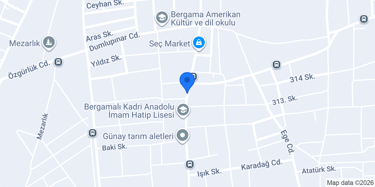 Özel Bergama Bakırçay İlköğretim Okulu konumu