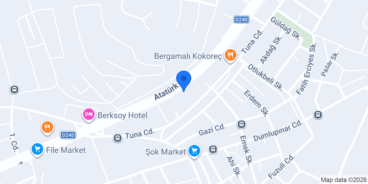 Diş Hekimi Emine YILDIRIMER BALIK konumu