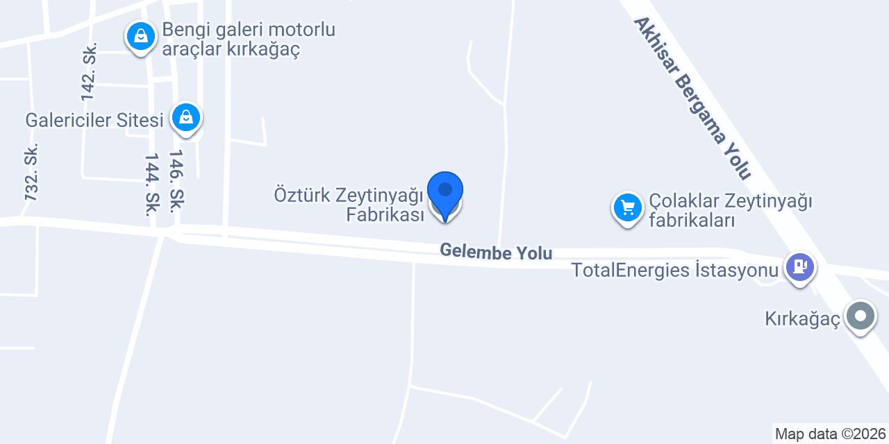 Öztürk Zeytinyağı Fabrikası konumu