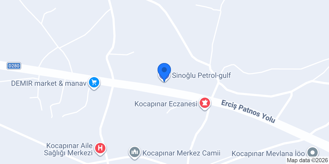 Sinoğlu Petrol-gulf konumu