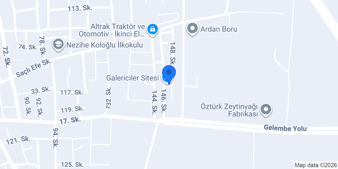 Evran Ticaret Galeri konumu