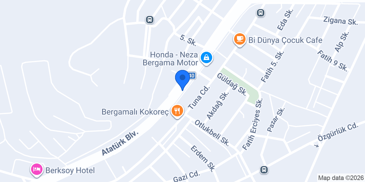 Olympus Pizza Bergama konumu
