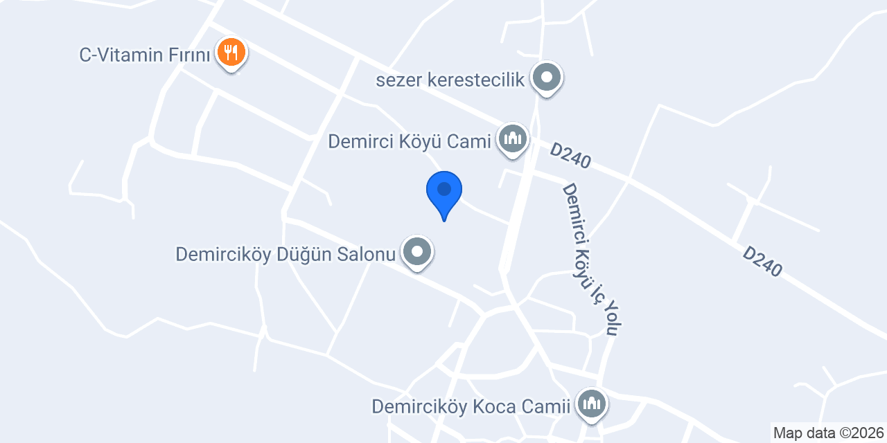 Demirci İlkokulu konumu