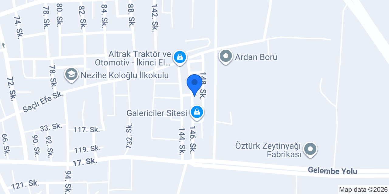 Çakırlar Otomotiv konumu