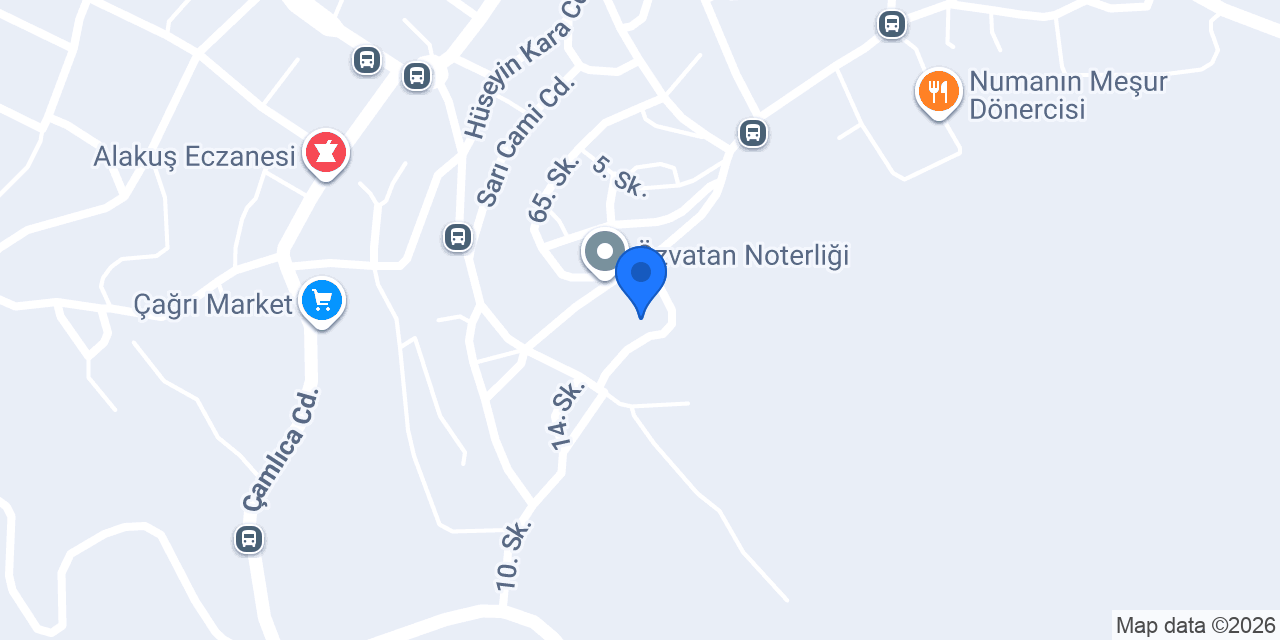 Tapu Müdürlüğü konumu
