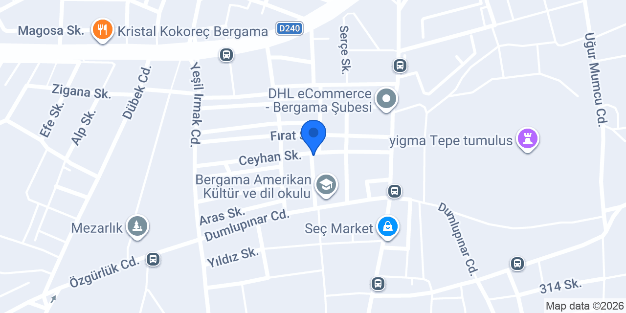 Ozel Bergama Cagdas Etut Egitim Merkezi konumu